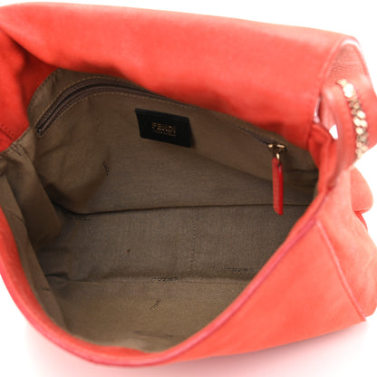 Fendi Metallic Nubuck Shoulder Bag Coral 3 of 10
