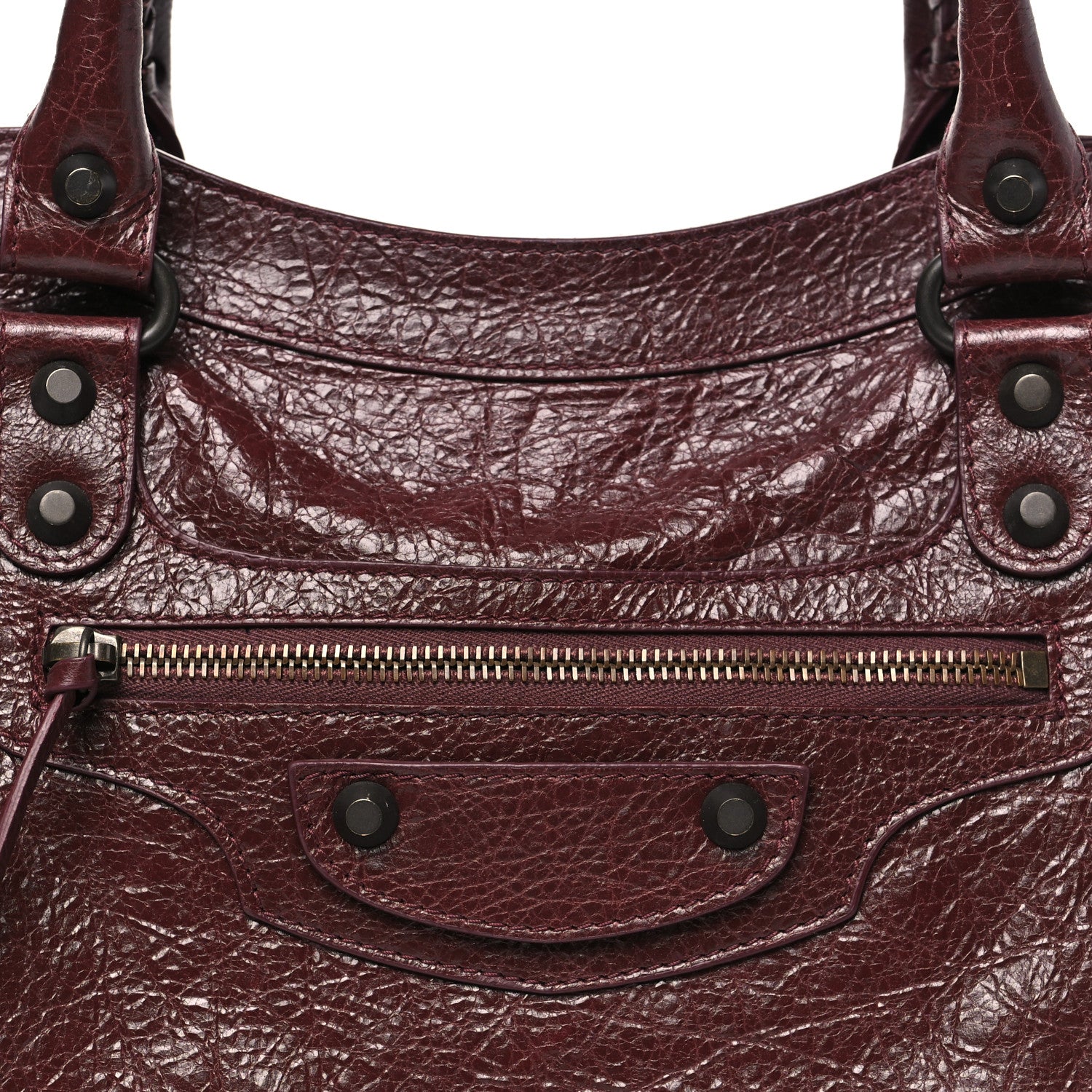 Balenciaga Agneau Classic Hardware Medium Le City Dark Burgundy 8 of 11