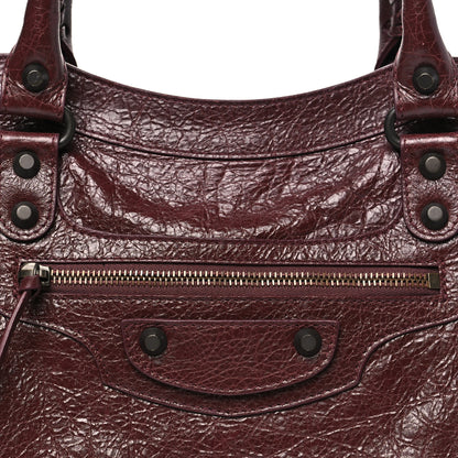 Balenciaga Agneau Classic Hardware Medium Le City Dark Burgundy 8 of 11