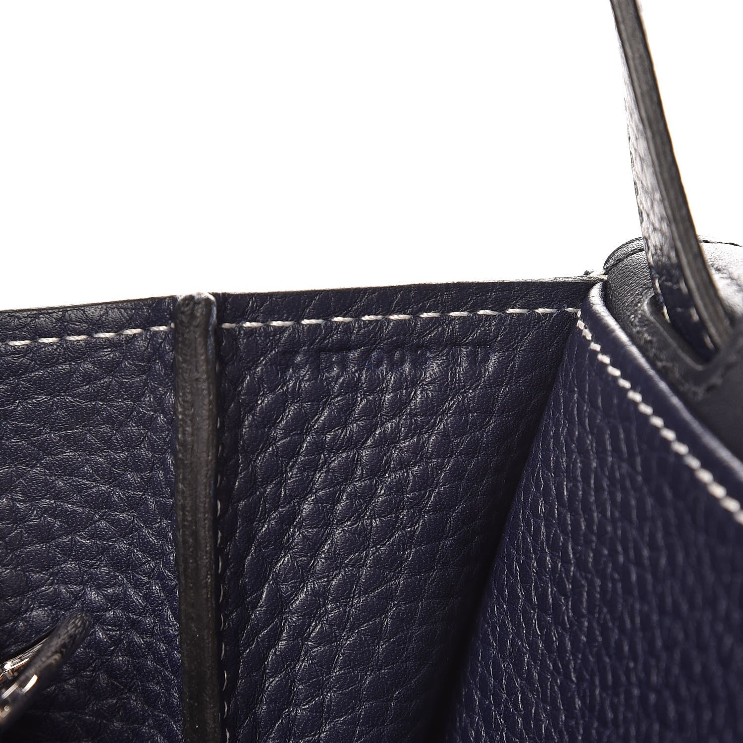 Hermes Taurillon Clemence Halzan 31 GM Bleu Nuit Indigo 9 of 10