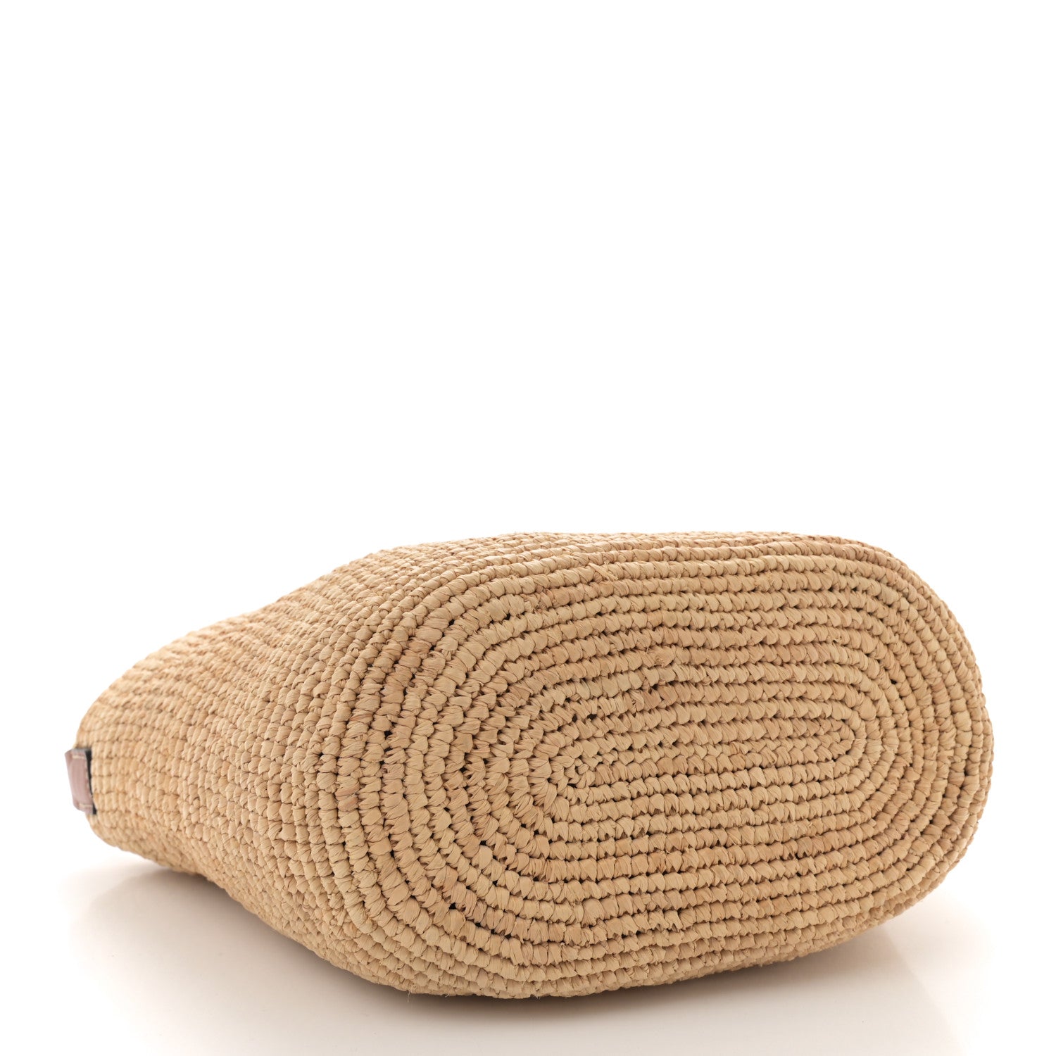 Loewe Calfskin Raffia Anagram Paulas Ibiza Pochette Bag Natural Tan 4 of 10
