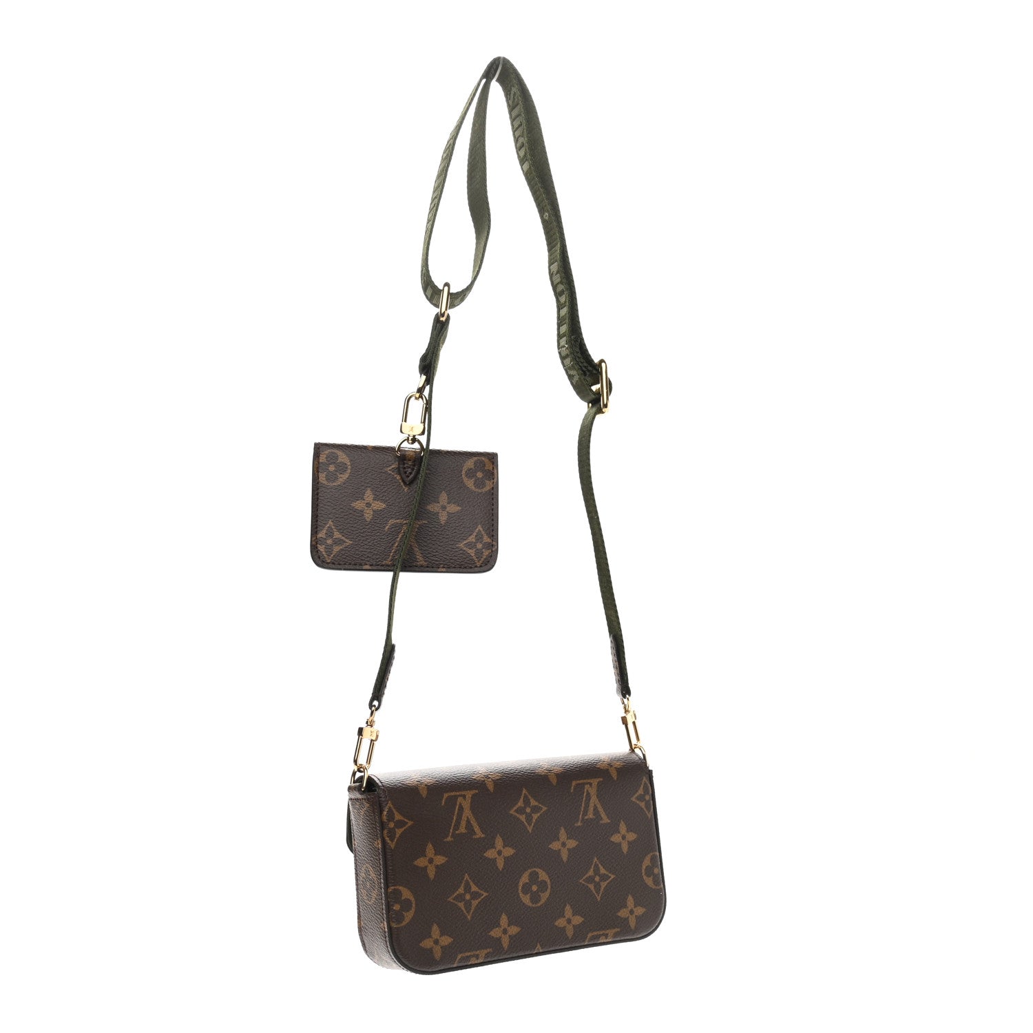 Louis Vuitton Monogram Felicie Strap & Go Kaki 3 of 8