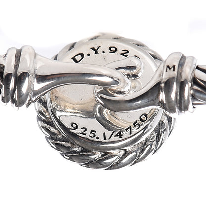 David Yurman Sterling Silver 18K Yellow Gold 3mm Chatelaine Bracelet 5 of 5