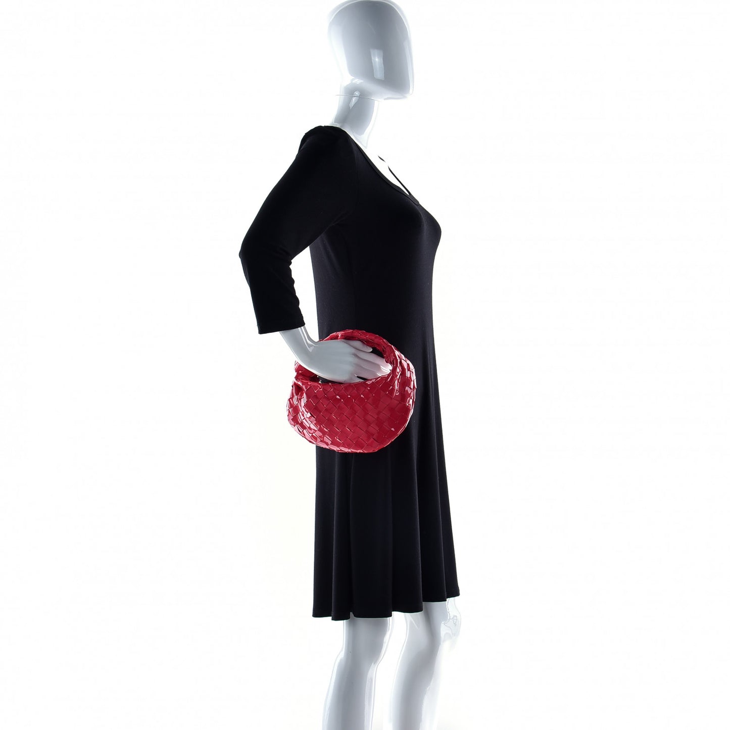 Patent Nappa Intrecciato Mini Jodie Candy Stripe