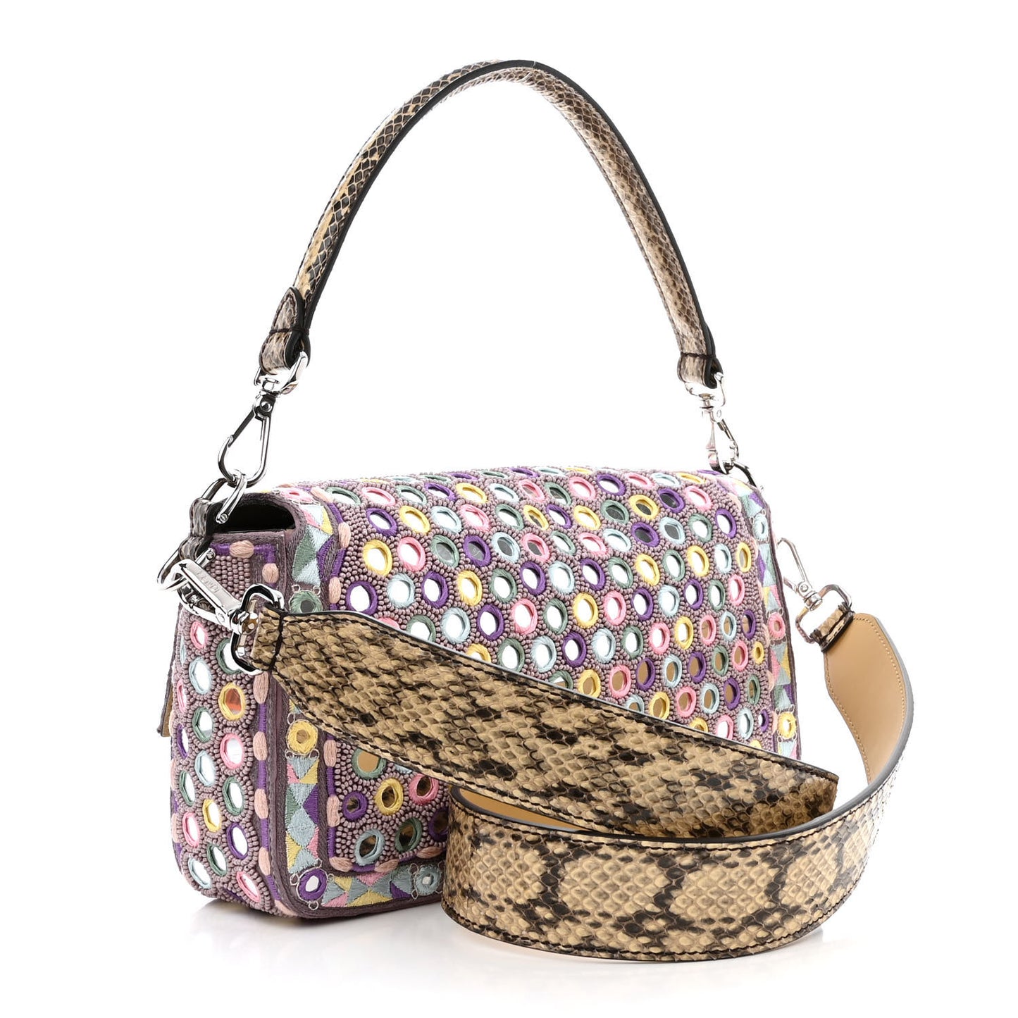 Elaphe Mirror Specchietti Embroidered Re-Edition Baguette Multicolor
