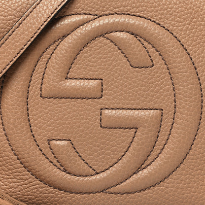 Gucci Pebbled Calfskin Small Soho Disco Bag Camelia 8 of 10