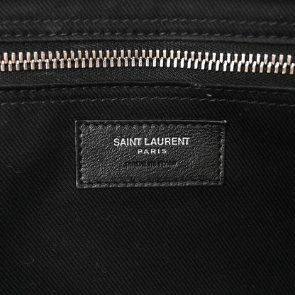 Saint Laurent Vitello Large Rive Gauche Tote Sea Salt 6 of 10