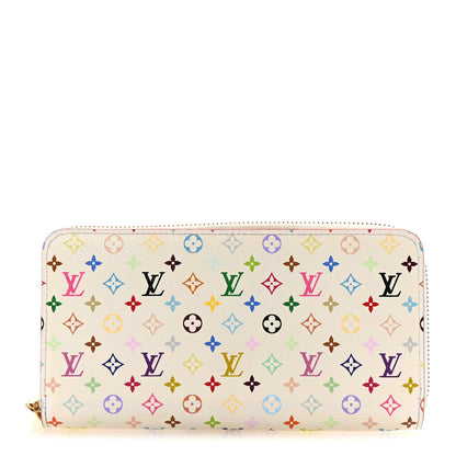Louis Vuitton Monogram Multicolor Zippy Wallet White Litchi 1 of 6