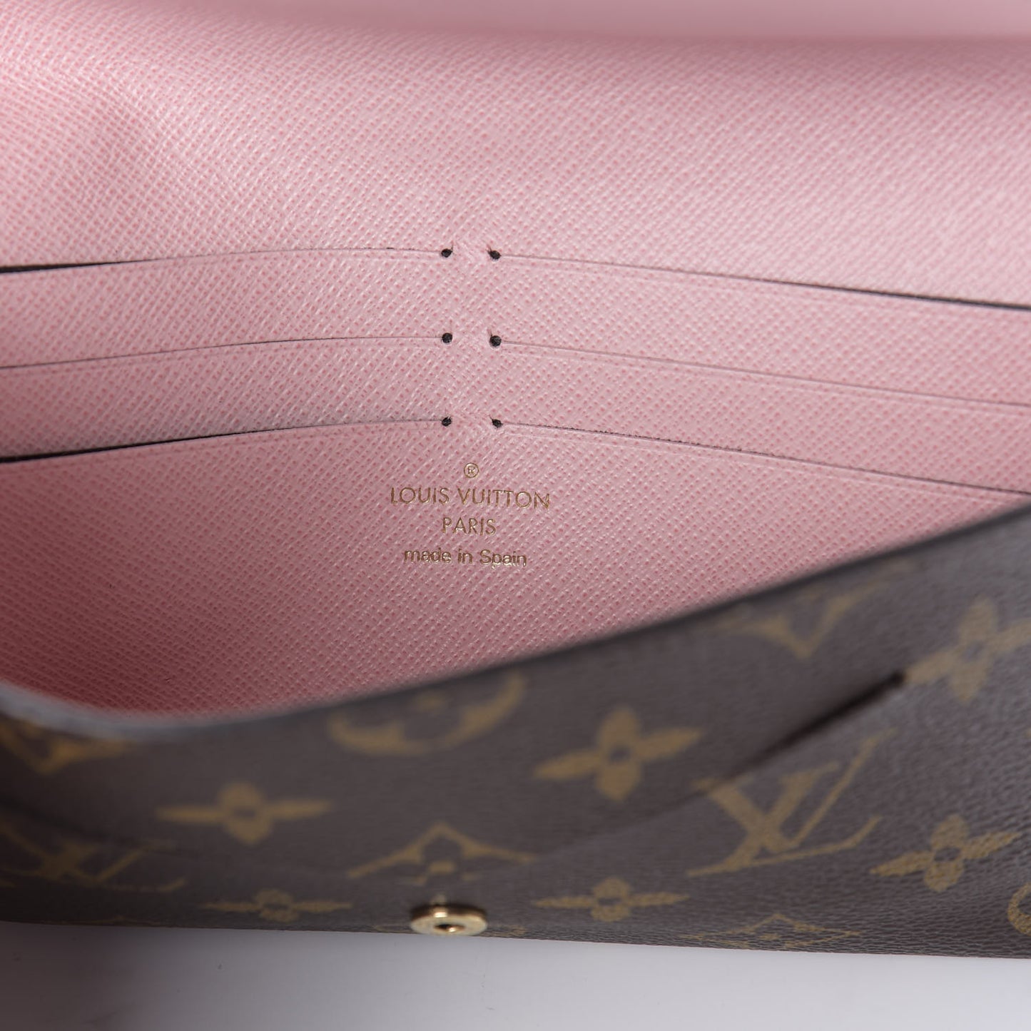 Monogram Jeanne Wallet Rose Ballerine