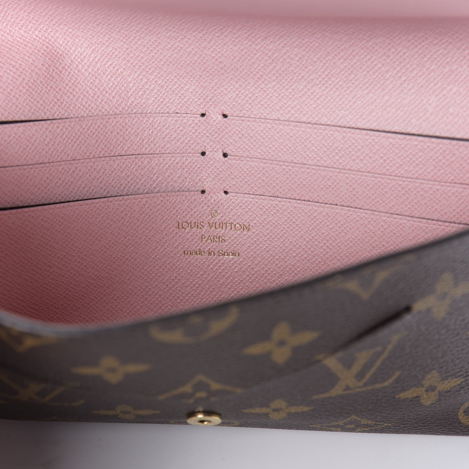 Louis Vuitton Monogram Jeanne Wallet Rose Ballerine 7 of 8