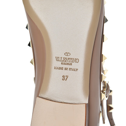 Valentino Garavani Nappa Rockstud Cage Flats 37 Beige 7 of 21