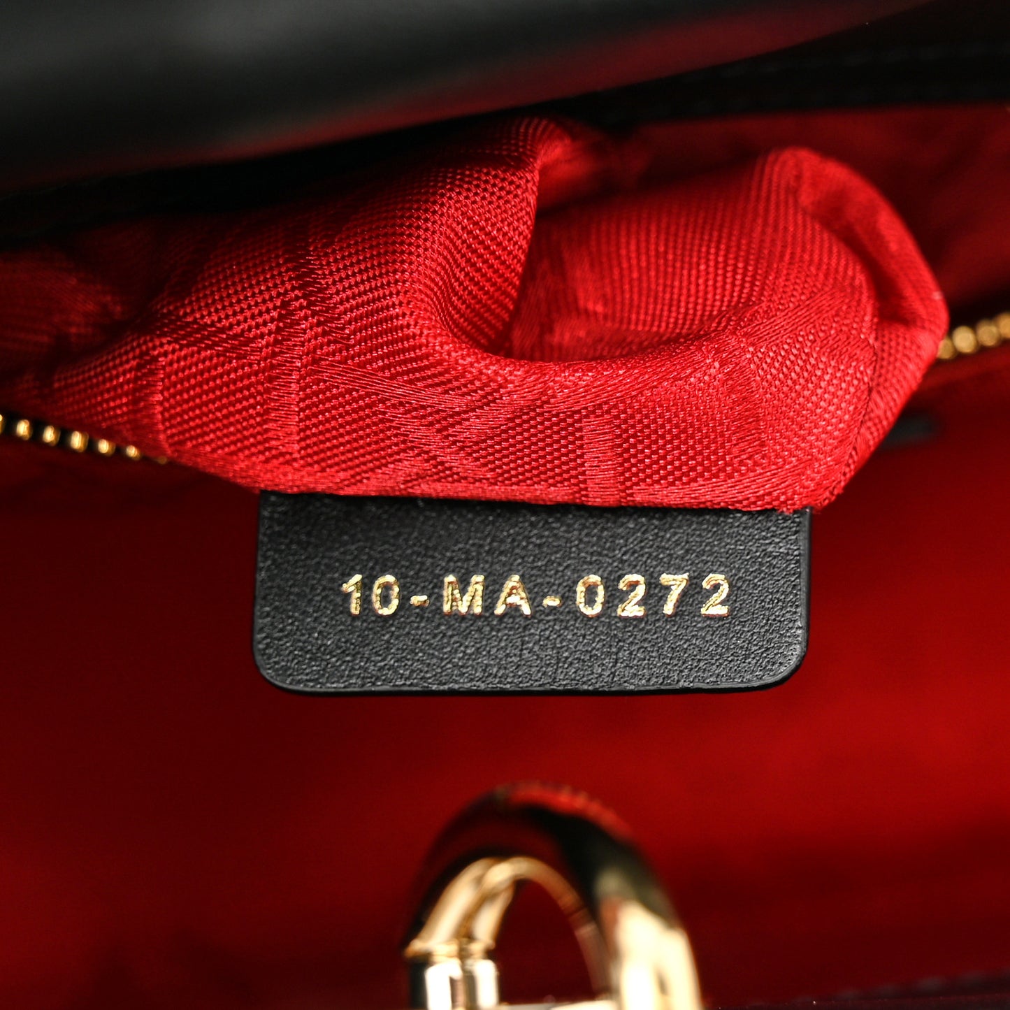 Lambskin Cannage Small My ABCDior Lady Dior Black