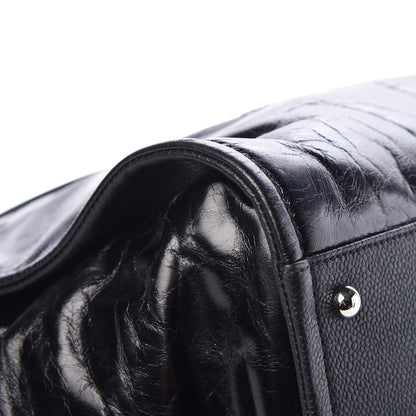 Chanel Glazed Calfskin Large Deauville Tote Black 11 of 14