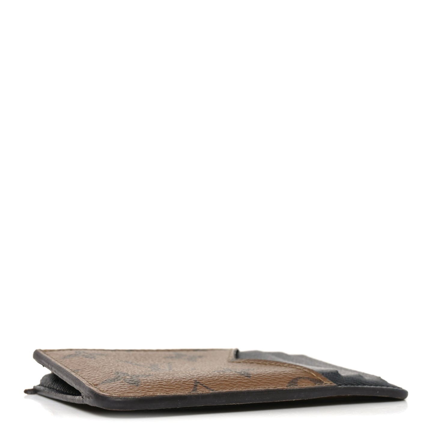 Reverse Monogram Zipped Romy Card Holder