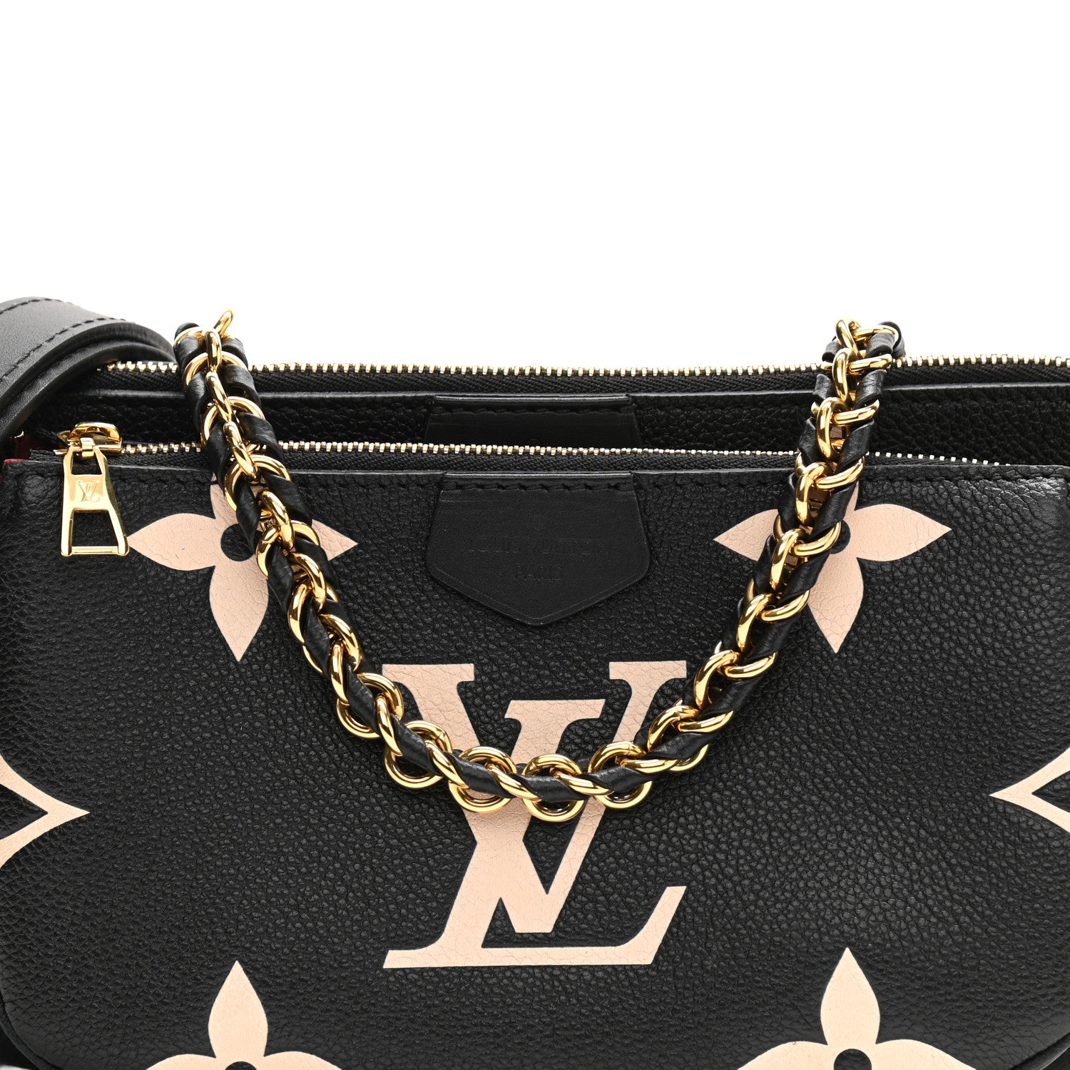 Louis Vuitton Empreinte Monogram Giant Multi Pochette Accessories Black Beige 8 of 11