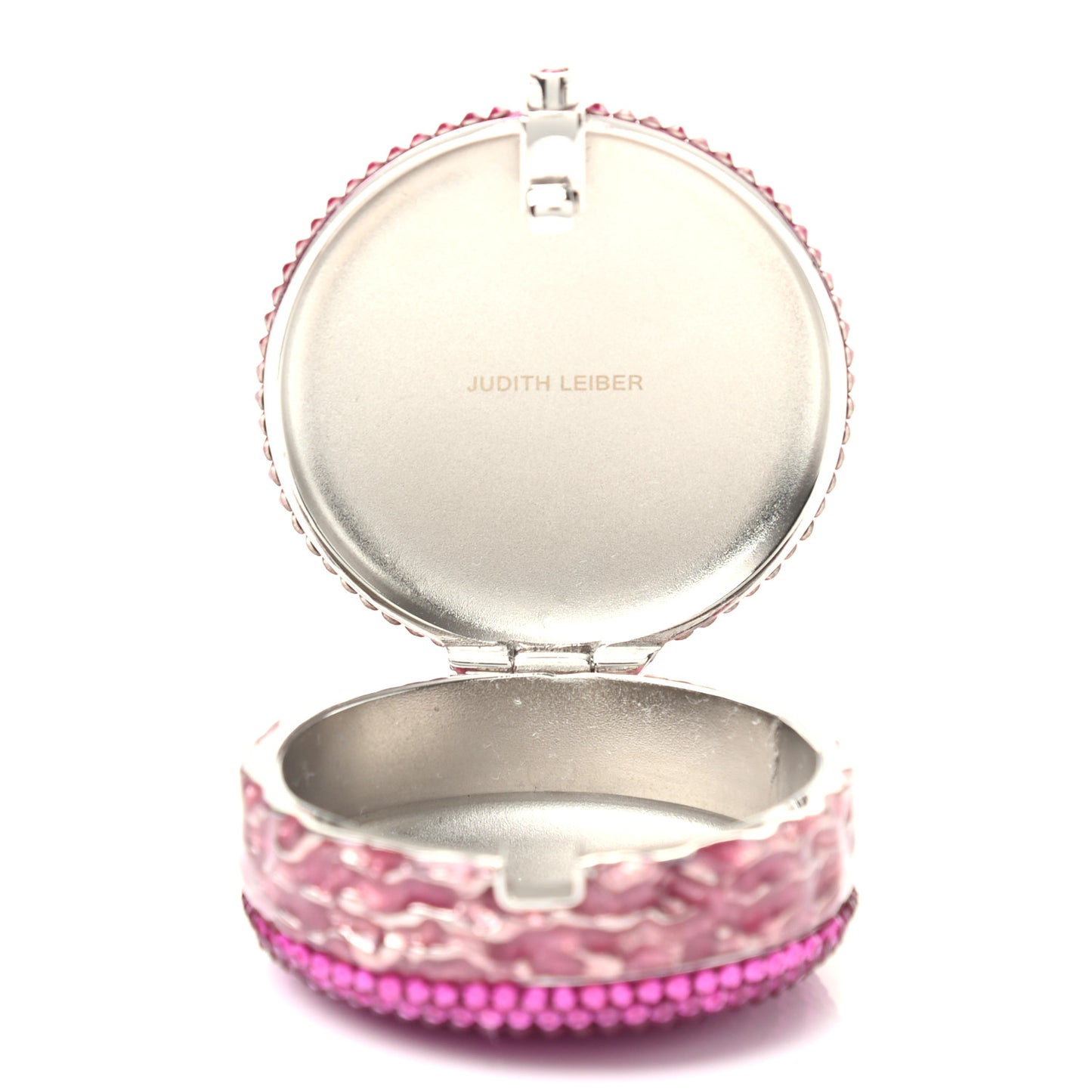 Crystal French Macarons Minaudiere Pill Box Pink