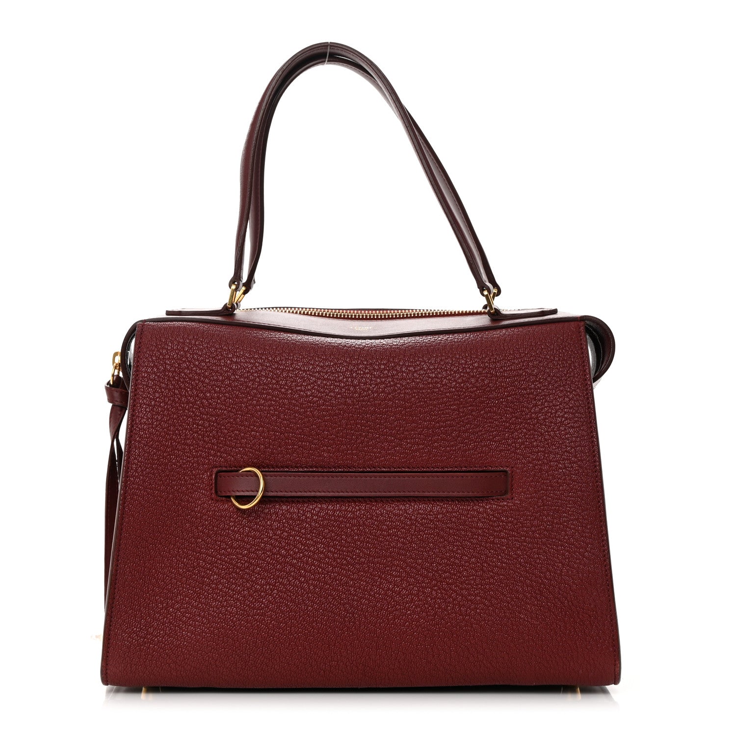 Celine Bullhide Calfskin Small Ring Bag Dark Ruby 1 of 13