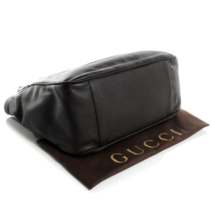 Gucci Deerskin Large Hip Bamboo Shoulder Bag Dark Cocoa 4 of 8