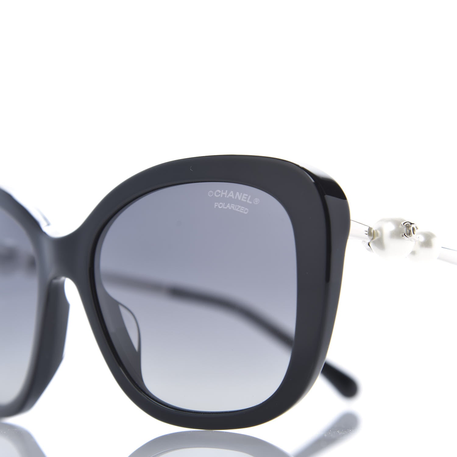 Chanel Pearl Square Polarized Sunglasses 5427-H Black 5 of 8