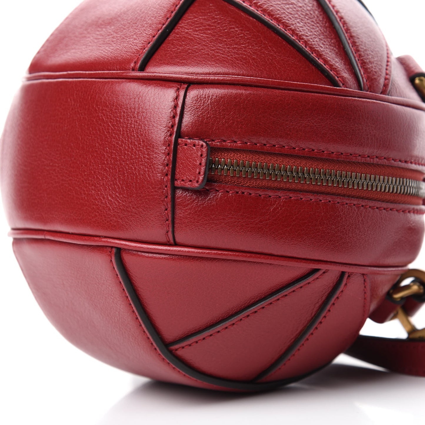 Piuma Lux Energy Mini Tifosa Basketball Shaped Shoulder Bag Romantic Cerise