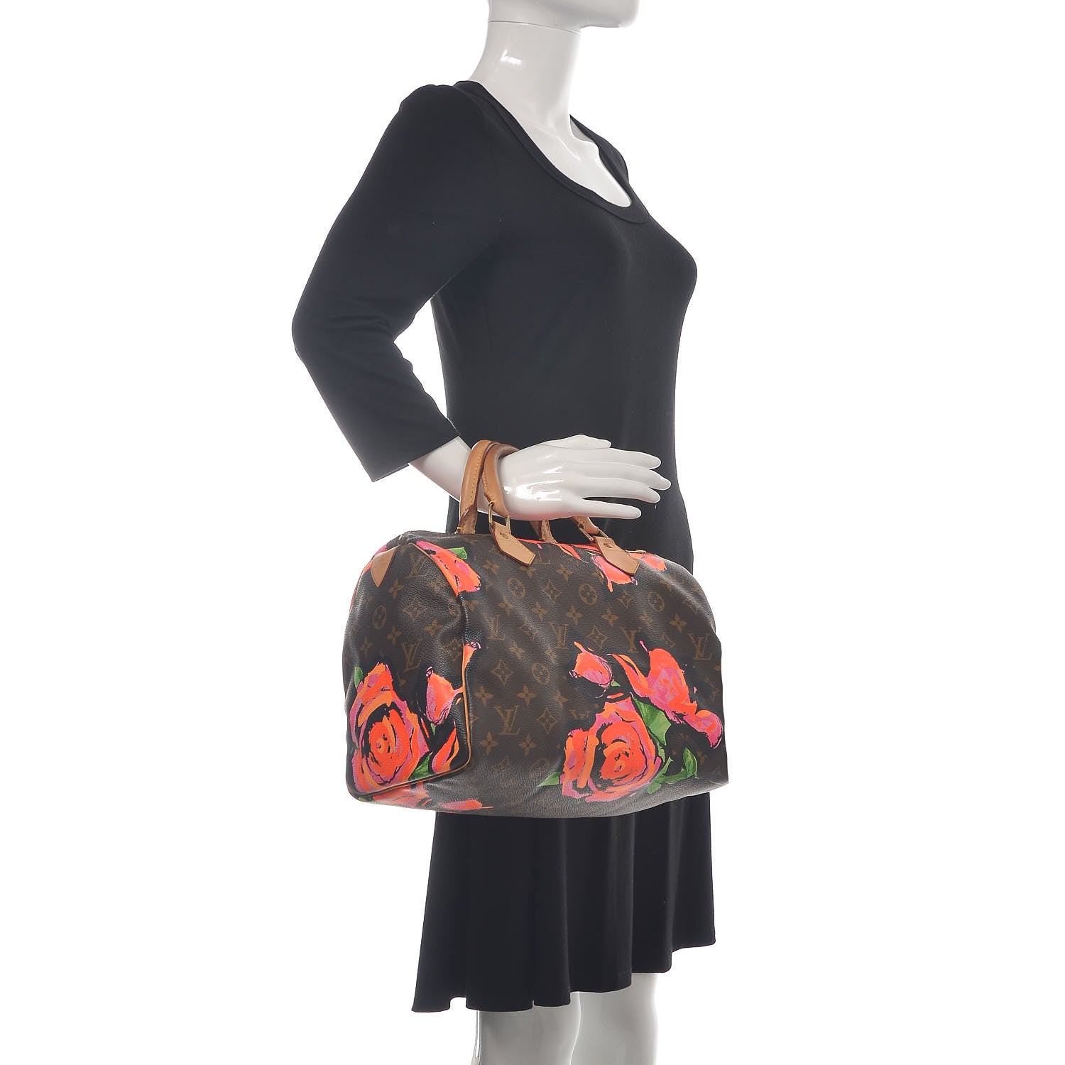 Louis Vuitton Monogram Roses Speedy 30 2 of 15