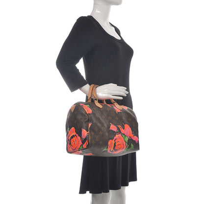 Louis Vuitton Monogram Roses Speedy 30 2 of 15