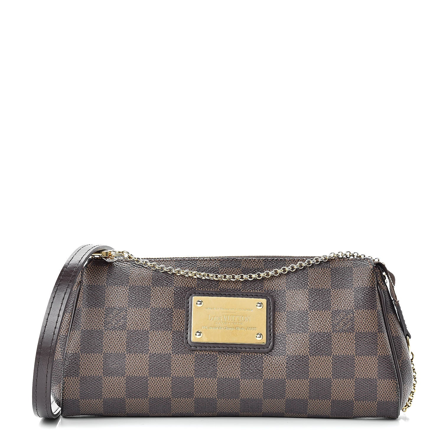 Louis Vuitton Damier Ebene Eva Clutch 1 of 12