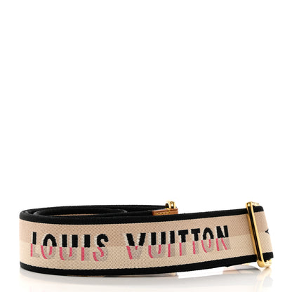 Louis Vuitton Jacquard Speedy Bandouliere 20 Shoulder Strap Black 3 of 4