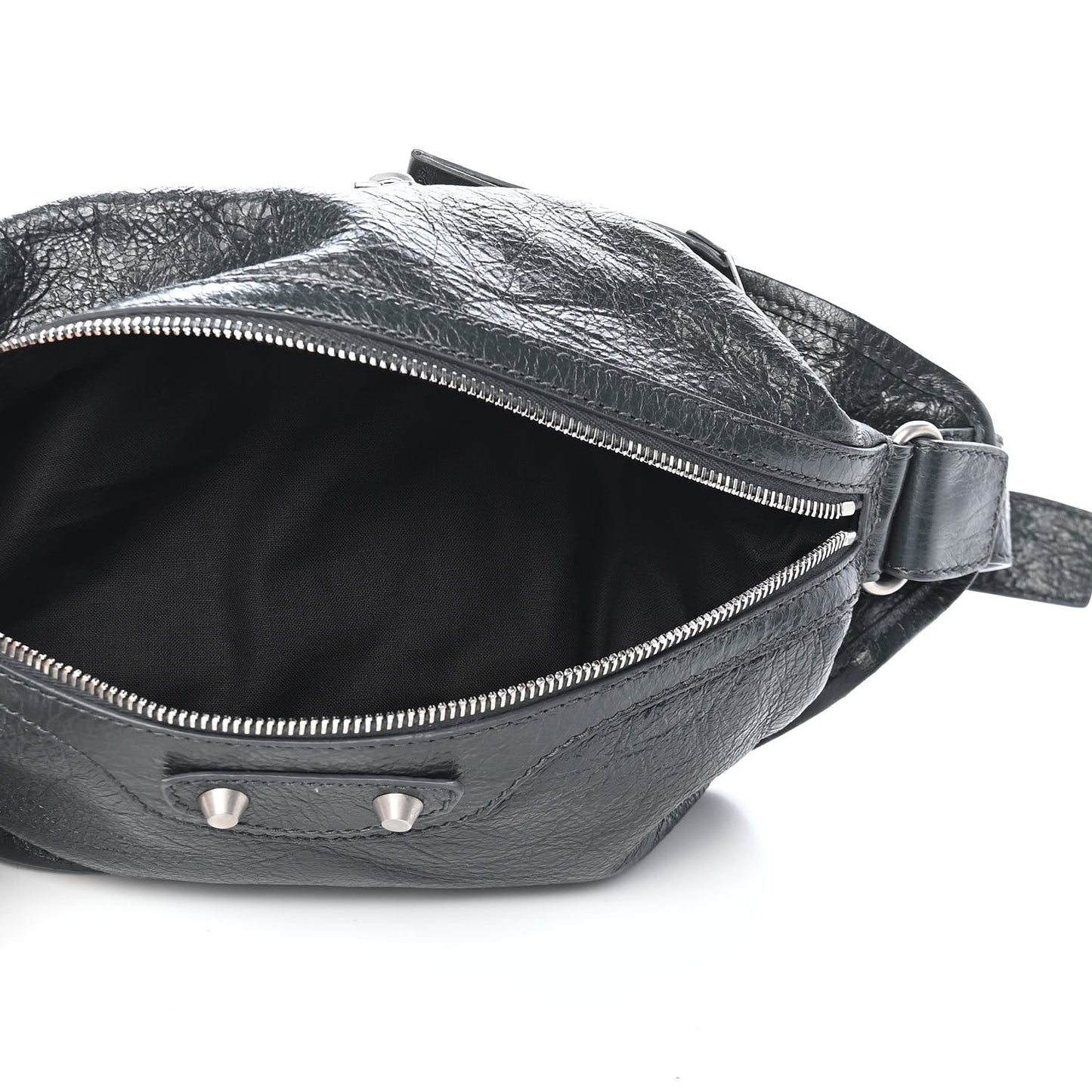 Lambskin Classic Hardware Neo Lift Hip Bag Anthracite
