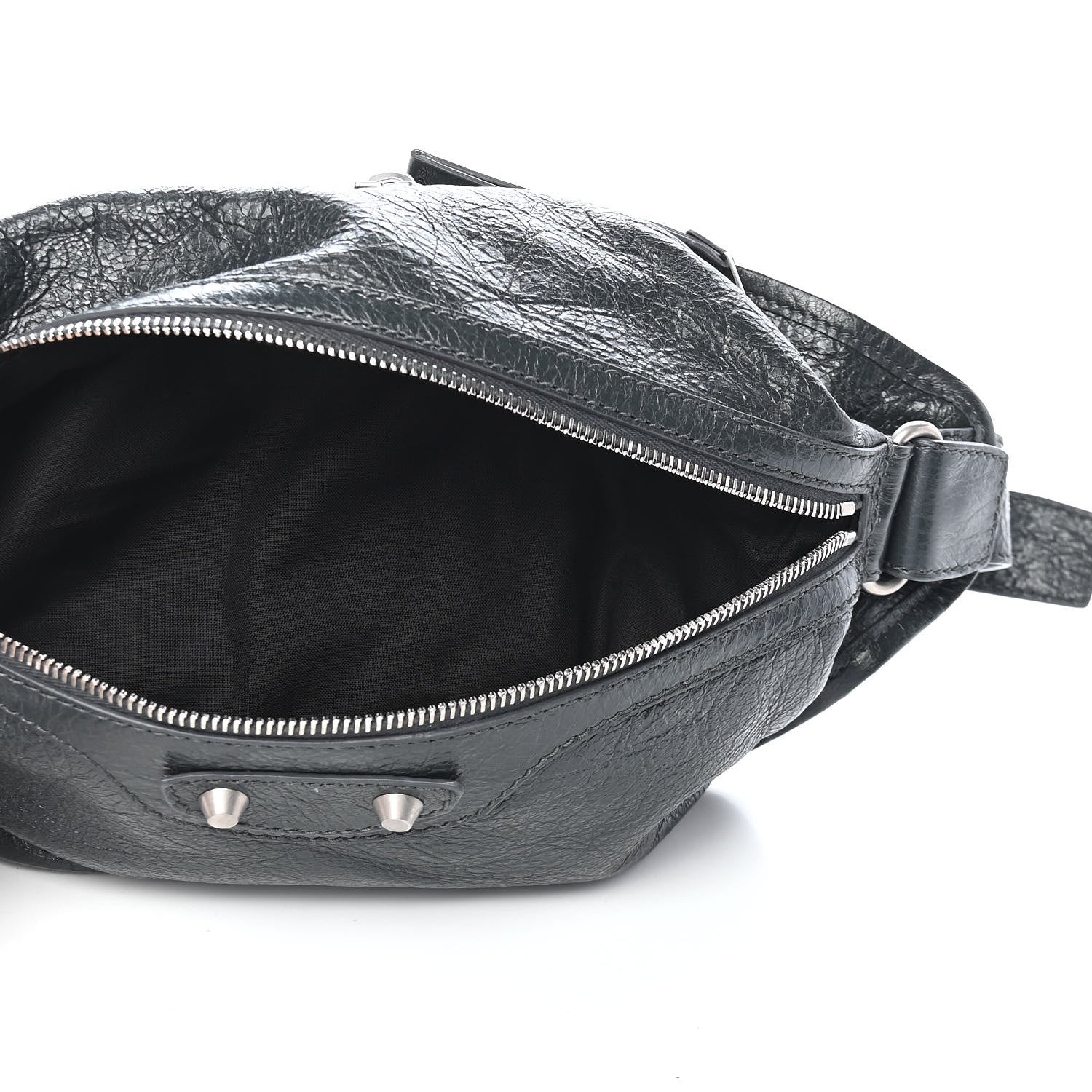 Balenciaga Lambskin Classic Hardware Neo Lift Hip Bag Anthracite 6 of 8