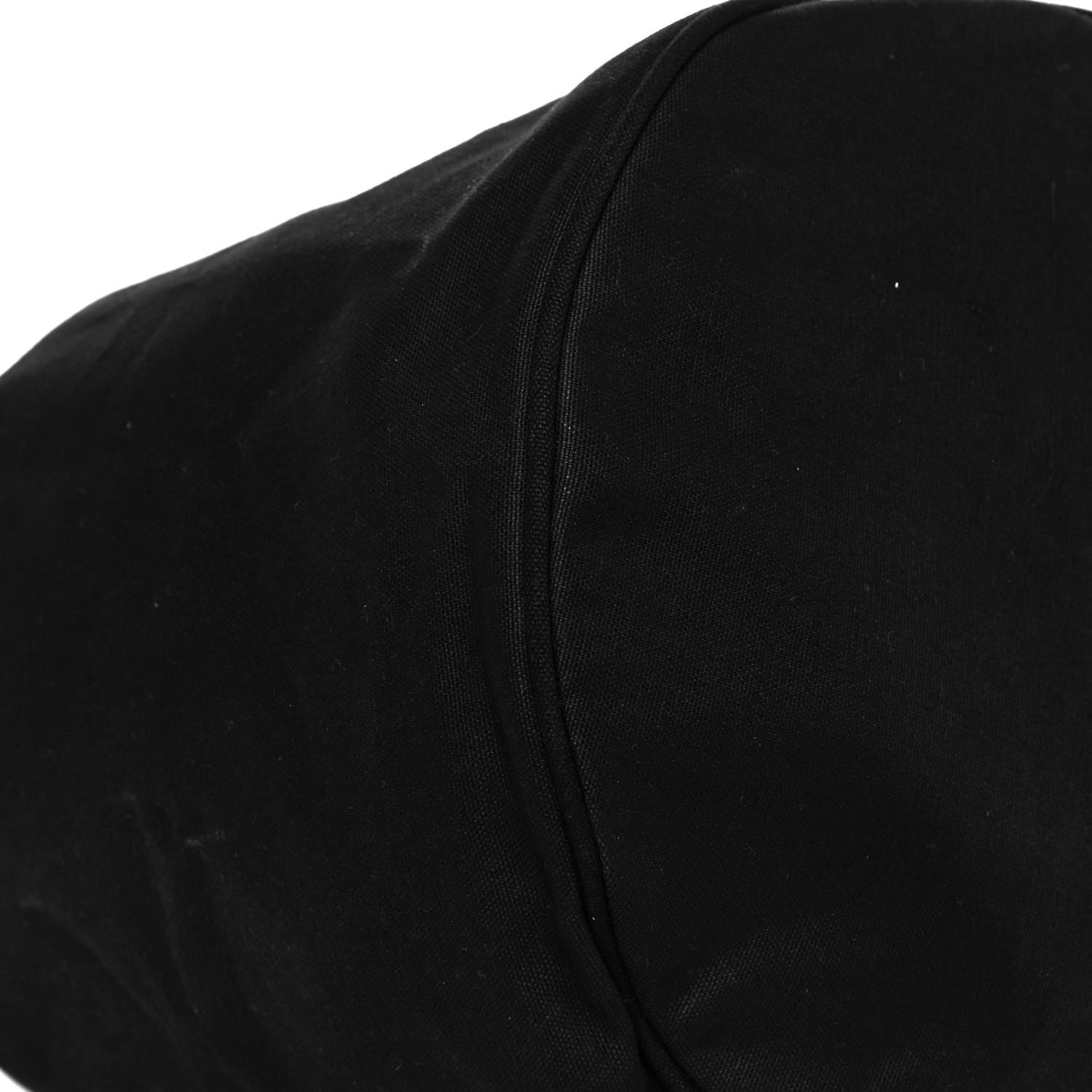 Chanel Canvas Drawstring Backpack Black White 8 of 9