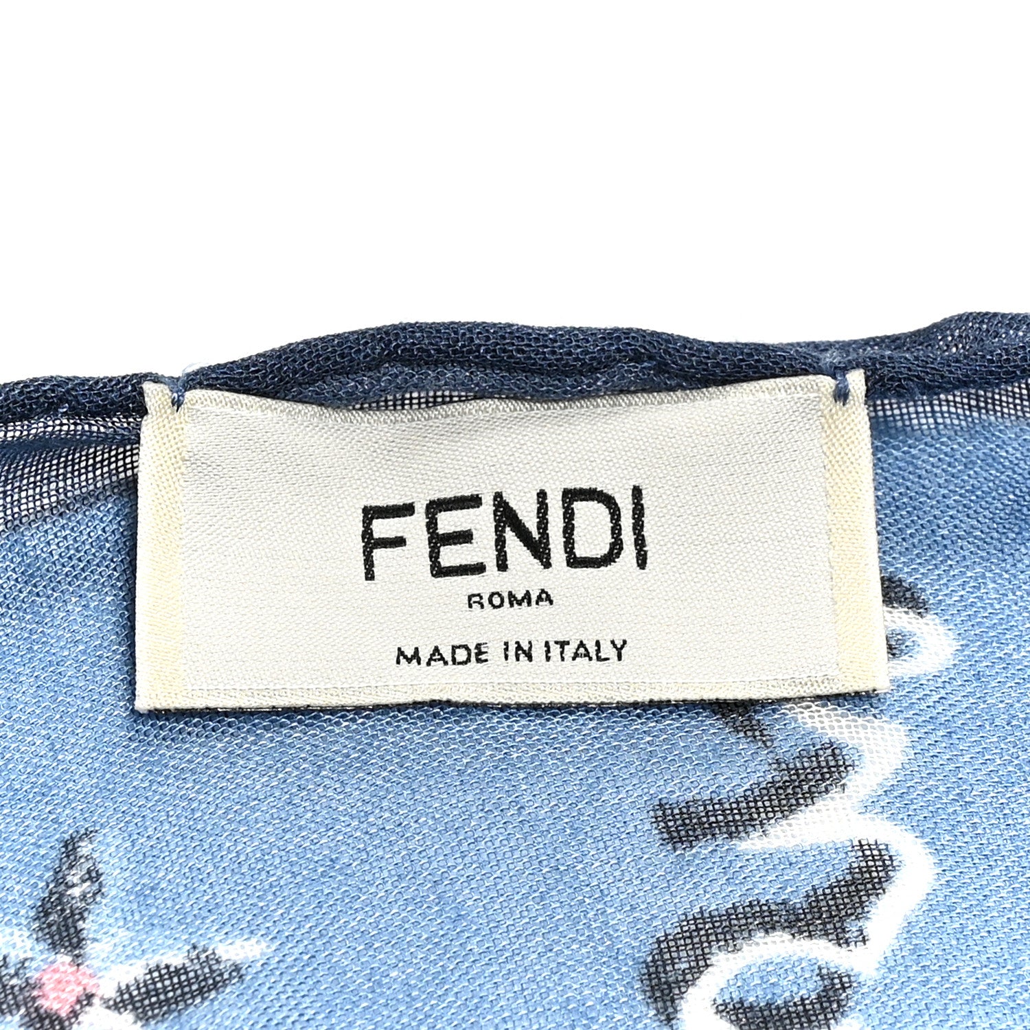 FENDI ロゴタオル ダークブルー Fendi Silk Wool Astrology Scarf Blue Multicolor 1834055 – FASHIONPHILE