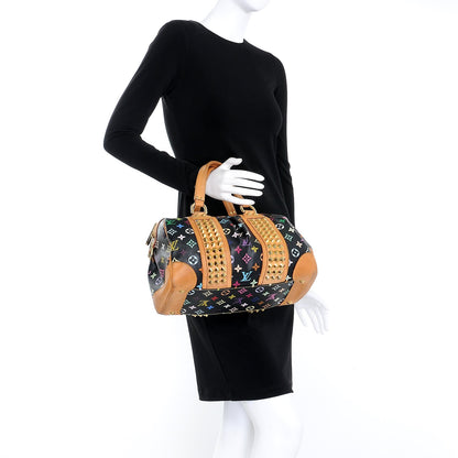 Louis Vuitton Monogram Multicolor Courtney MM Black 2 of 8