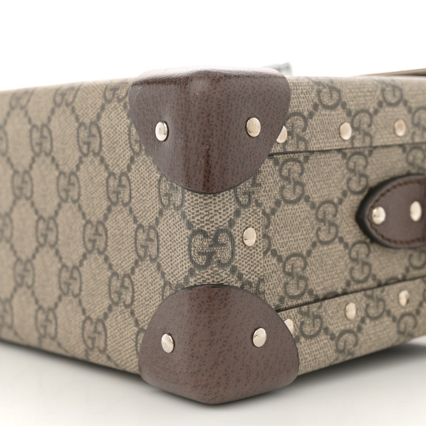 GG Supreme Monogram Globe-Trotter Beauty Case Brown
