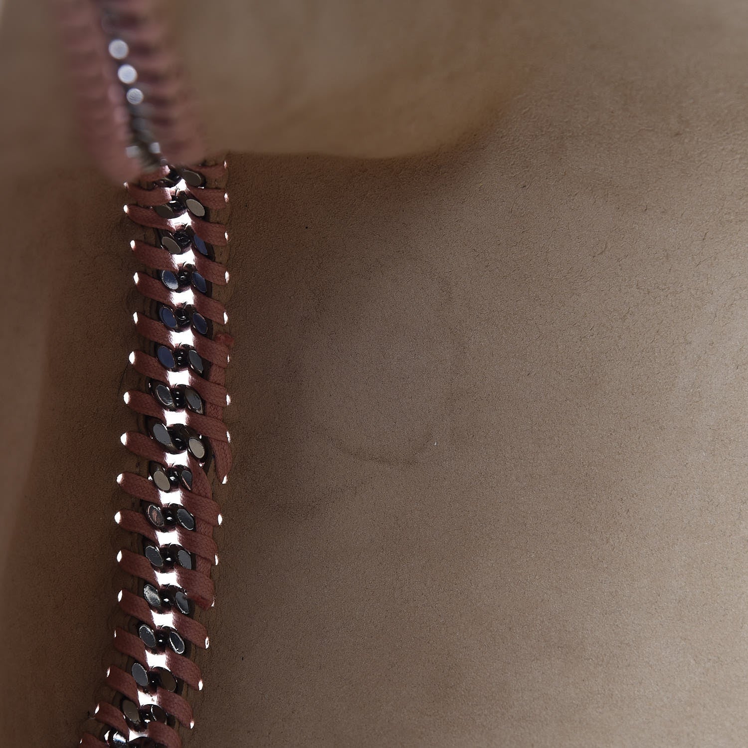 Stella McCartney Shaggy Deer Falabella Reversible Tote Blush Pink Beige 10 of 10