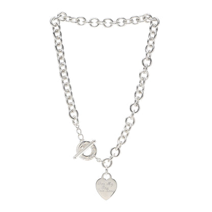 Tiffany Sterling Silver Heart Tag Toggle Necklace 3 of 4