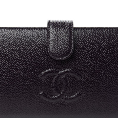 Chanel Caviar Timeless CC French Long Wallet Purple 10 of 11