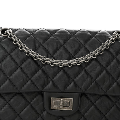Chanel Aged Calfskin Quilted 2.55 Reissue 225 Flap Black 8 of 10