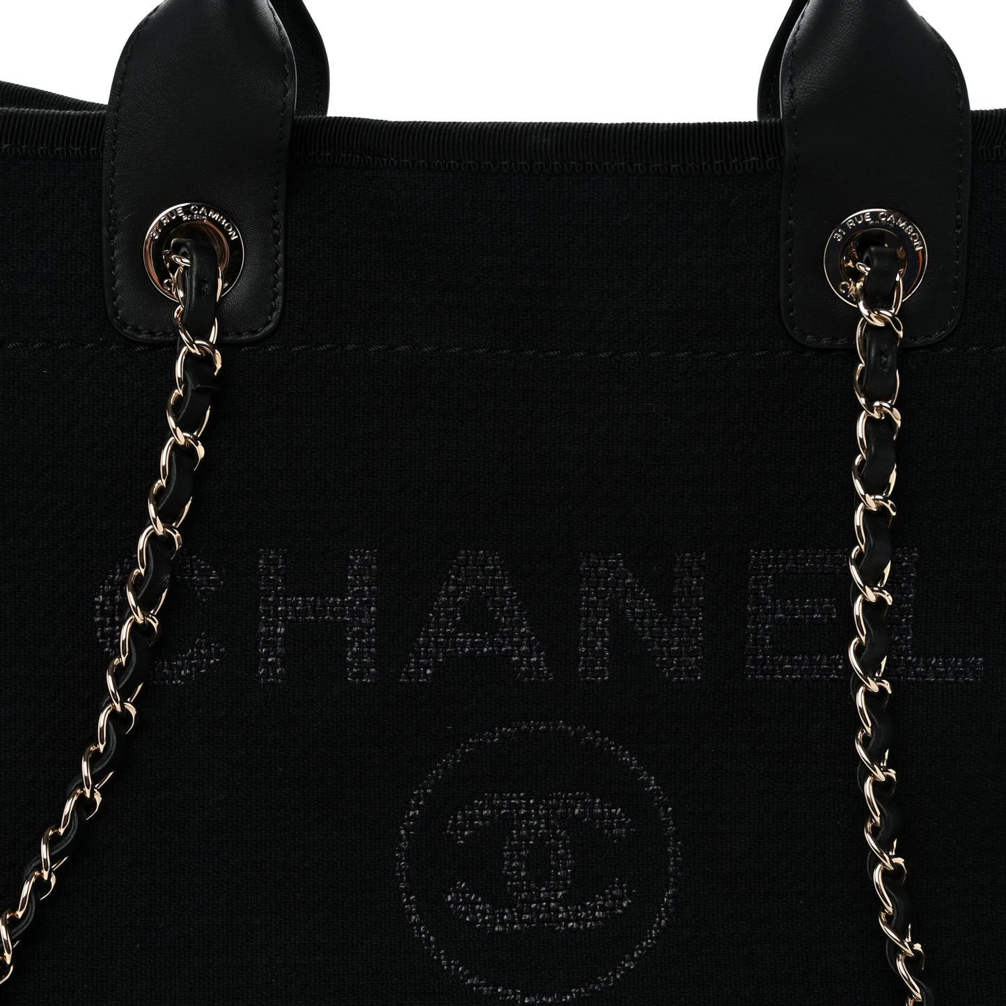 Mixed Fibers Small Deauville Tote Black
