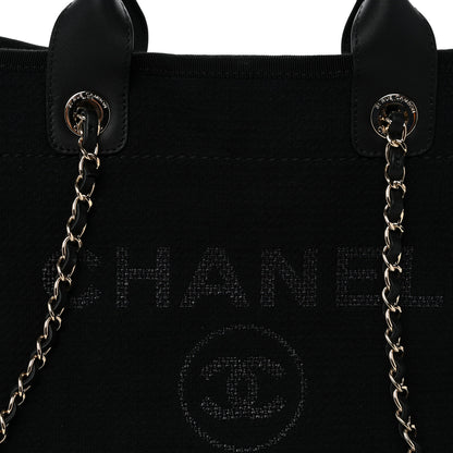 Chanel Mixed Fibers Small Deauville Tote Black 9 of 11