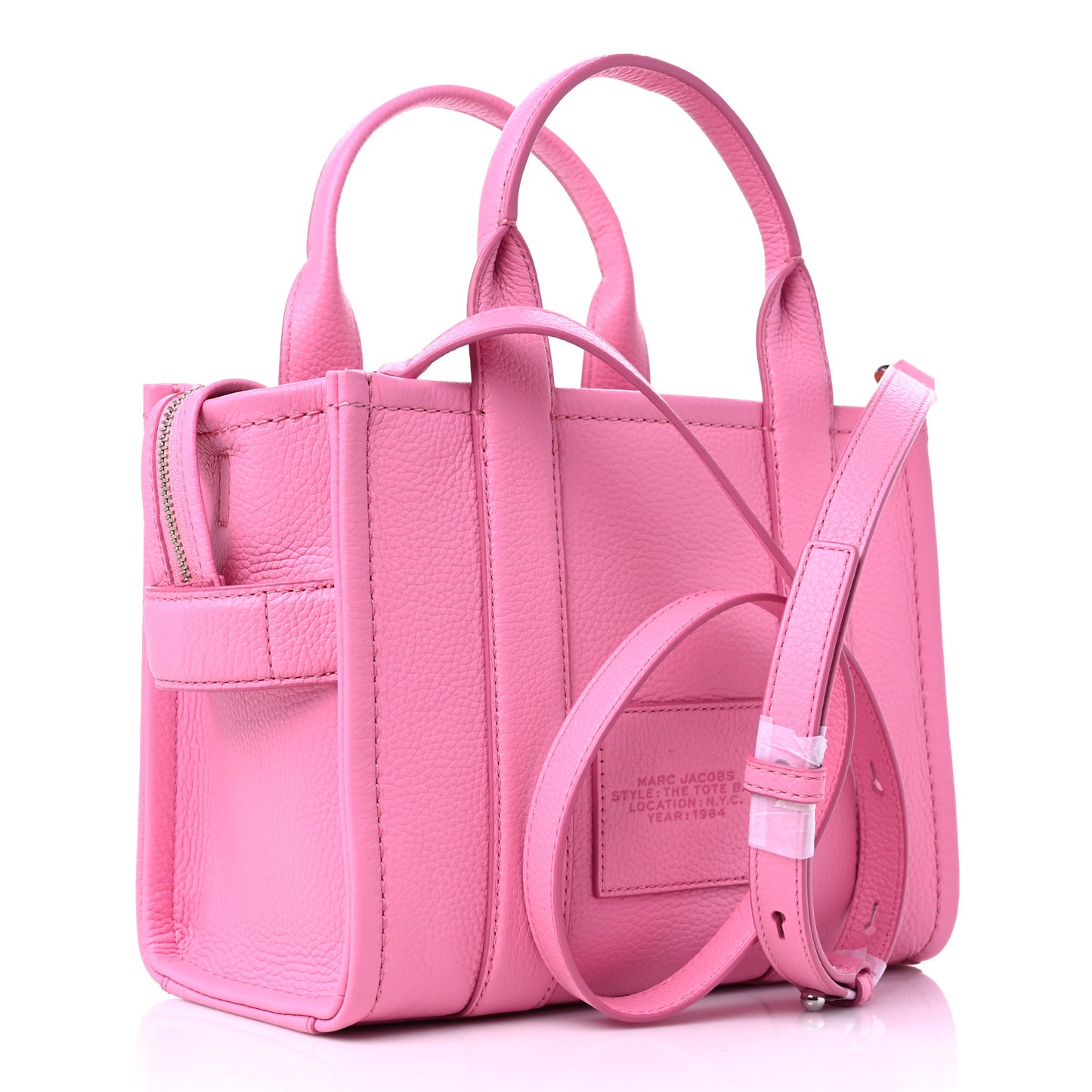 Grained Calfskin Small The Tote Bag Candy Pink