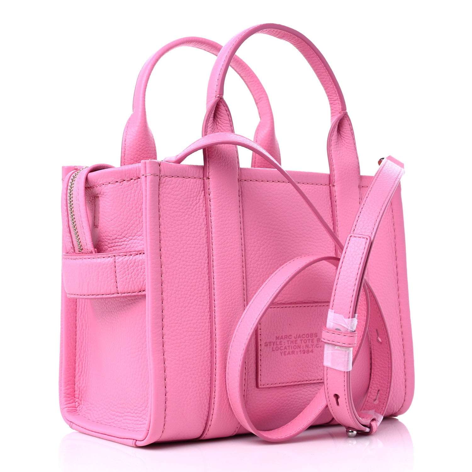 Marc Jacobs Grained Calfskin Small The Tote Bag Candy Pink 2 of 12