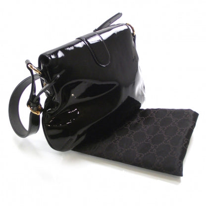 Gucci Patent Wave Flap Bag Black 4 of 9