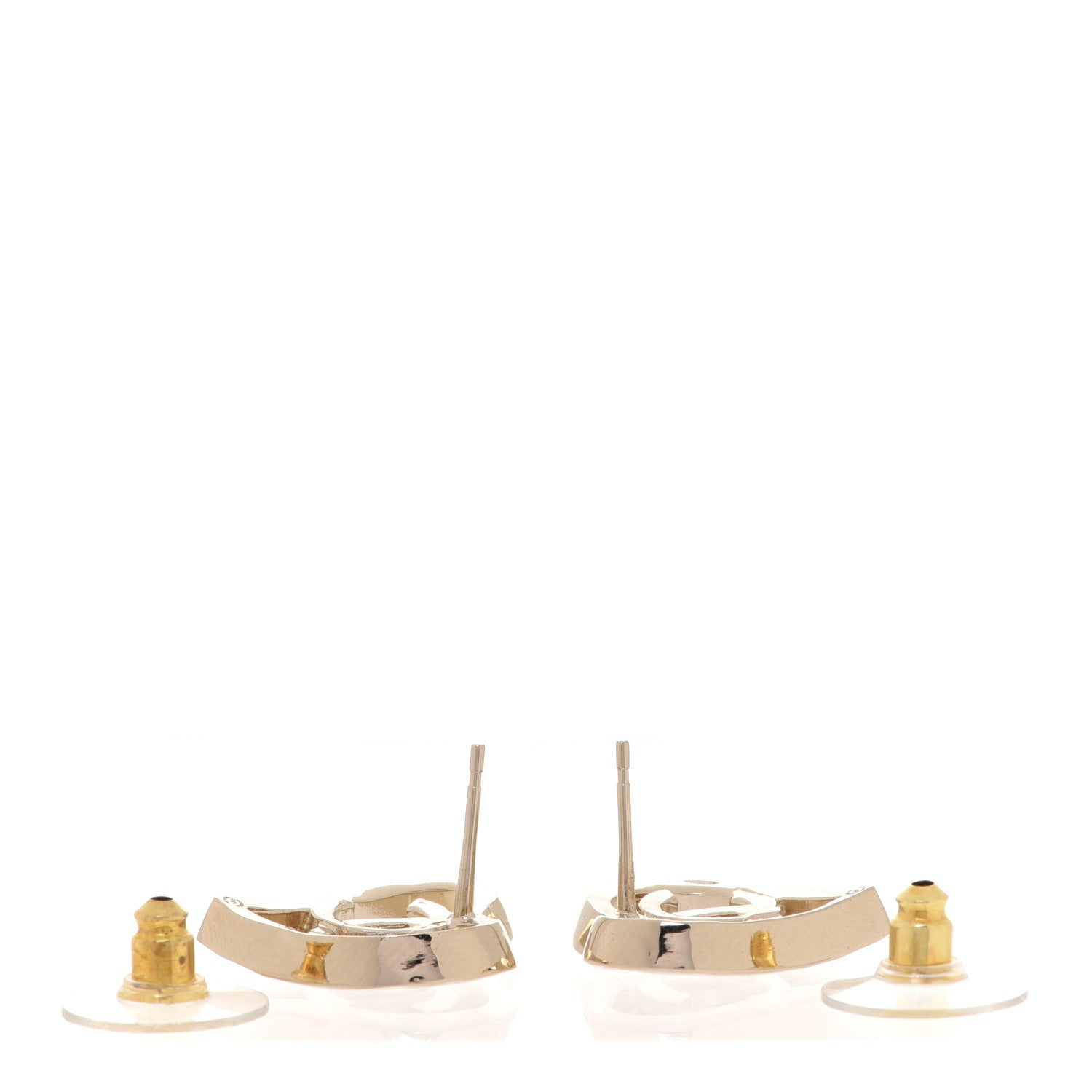 Chanel Metal CC Heart Coco In Love Earrings Gold 3 of 5
