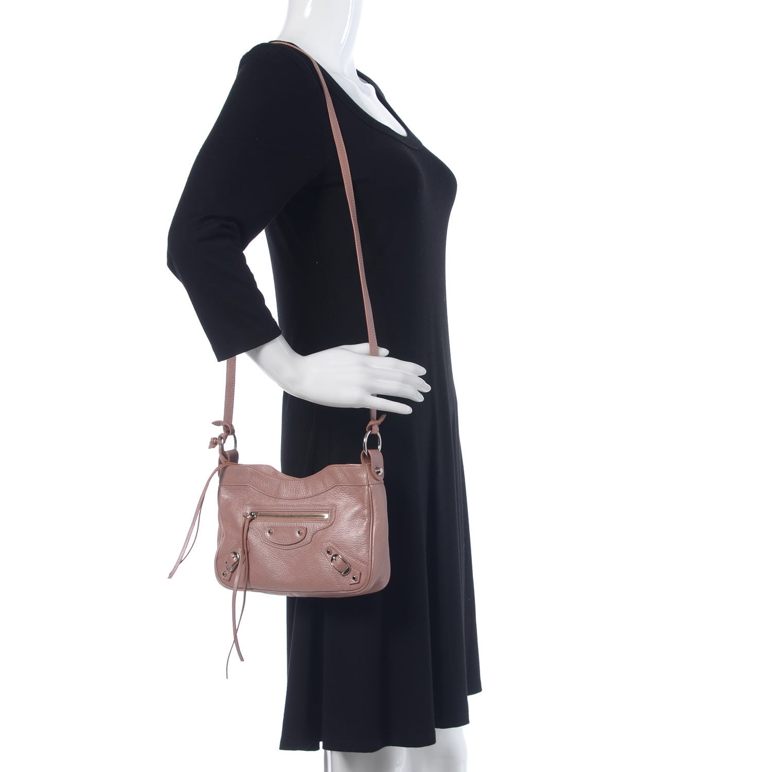 Balenciaga Chevre Classic Silver Hardware Hip Rose 2 of 10