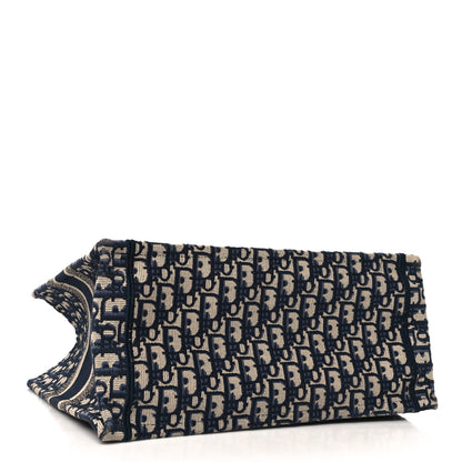Christian Dior Oblique Medium Book Tote Blue Multicolor 4 of 12