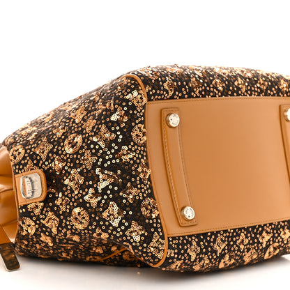 Louis Vuitton Sequin Monogram Sunshine Express North South Gold 9 of 10