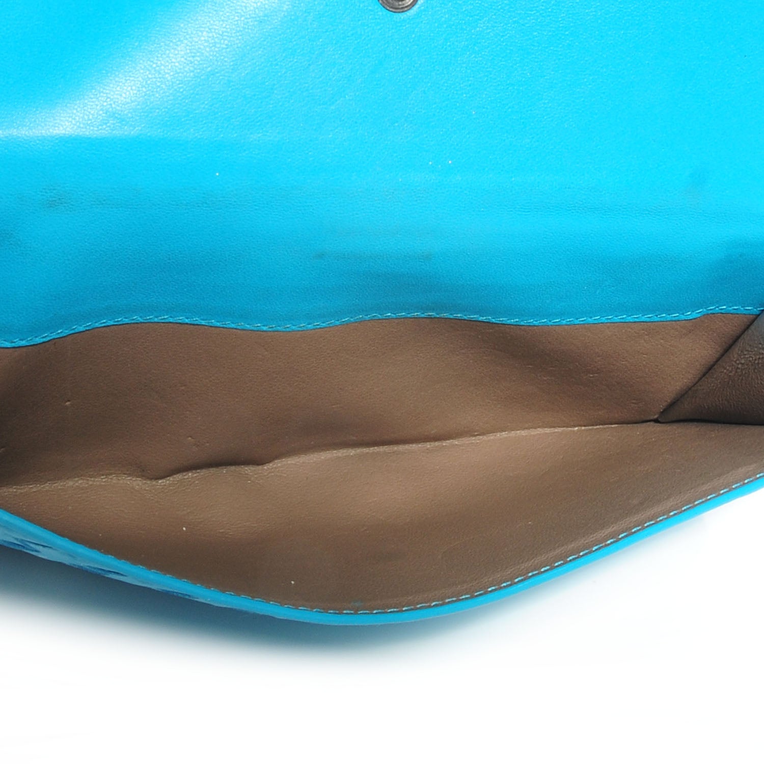 Bottega Veneta Nappa Intrecciato Continental Flap Wallet Turquoise 8 of 8