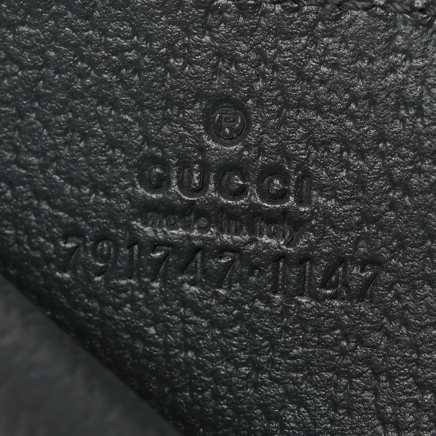 Gucci GG Supreme Monogram Textured Dollar Calfskin Ophidia Card Holder Grey Black Graphite Grey 6 of 7