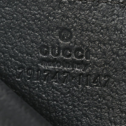 Gucci GG Supreme Monogram Textured Dollar Calfskin Ophidia Card Holder Grey Black Graphite Grey 6 of 7